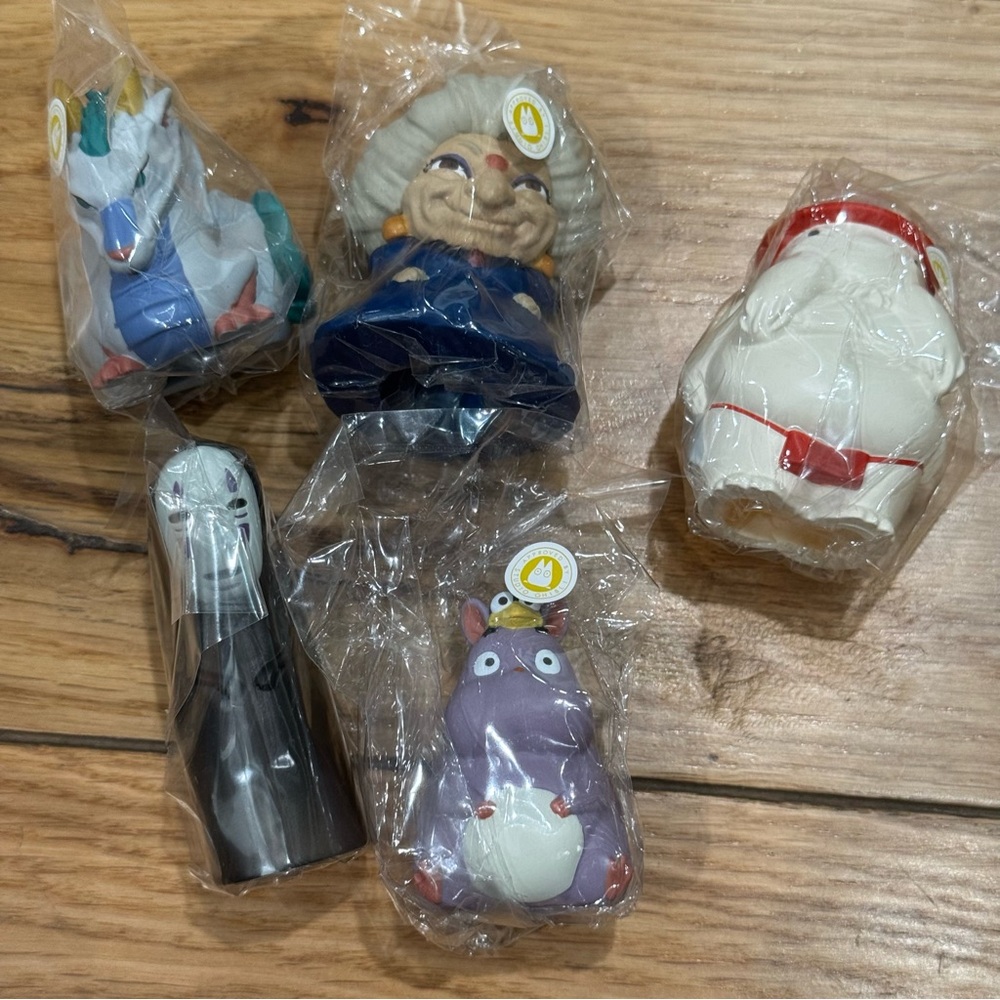 Studio Ghibli Spirited Away Finger Doll Complete Set — No-Face, Haku, Yubaba